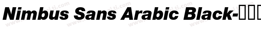 Nimbus Sans Arabic Black字体转换